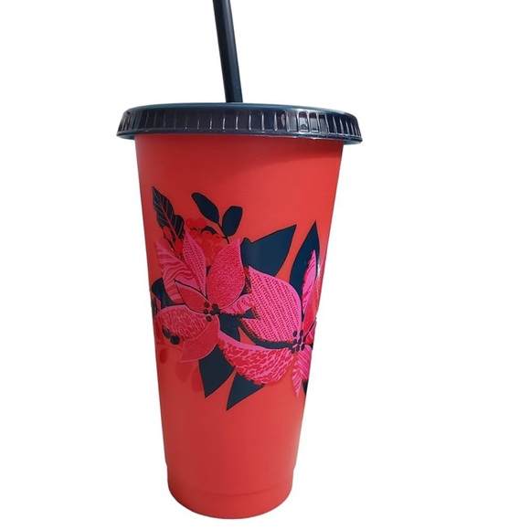 Starbucks reusable cold cups with straws Holiday Christmas - Picture 5 of 5